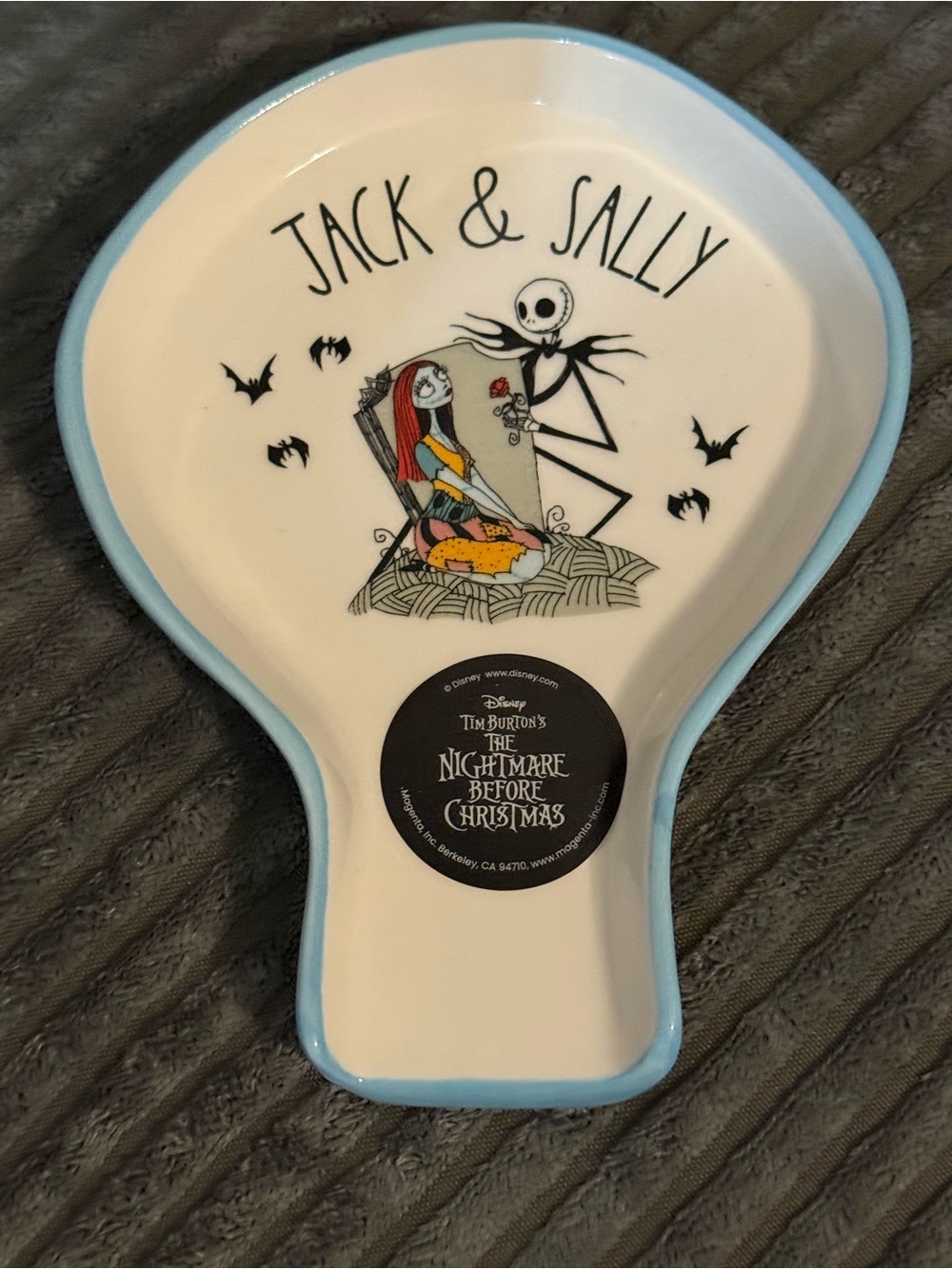 Rae Dunn x Nightmare Before Christmas Ceramic Spoon Rest - JACK & SALLY NWT